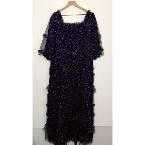 Jessakae Everafter Ever After Dress Navy Floral Womens XXL 2XL Blue - Picture 2 of 16